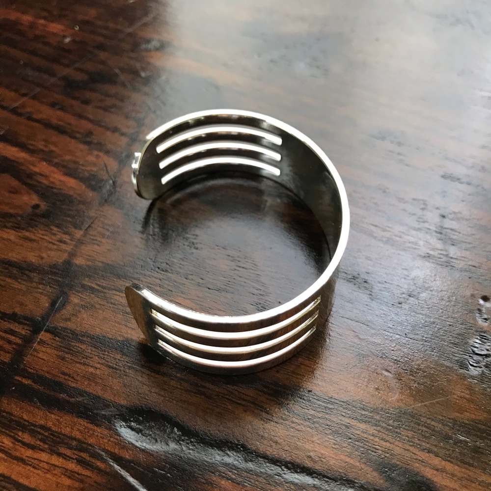 Personalize Silver Adjustable Cuff Bracelet - image 5